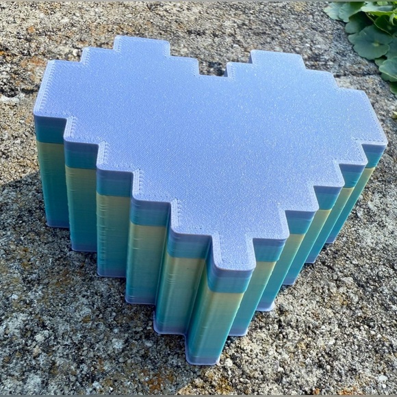 3D Printed Frustration Heart Jewelry Box Valentines Gift - Picture 9 of 11